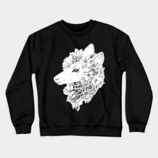 Lily Deer - Black Line Version Crewneck Sweatshirt
